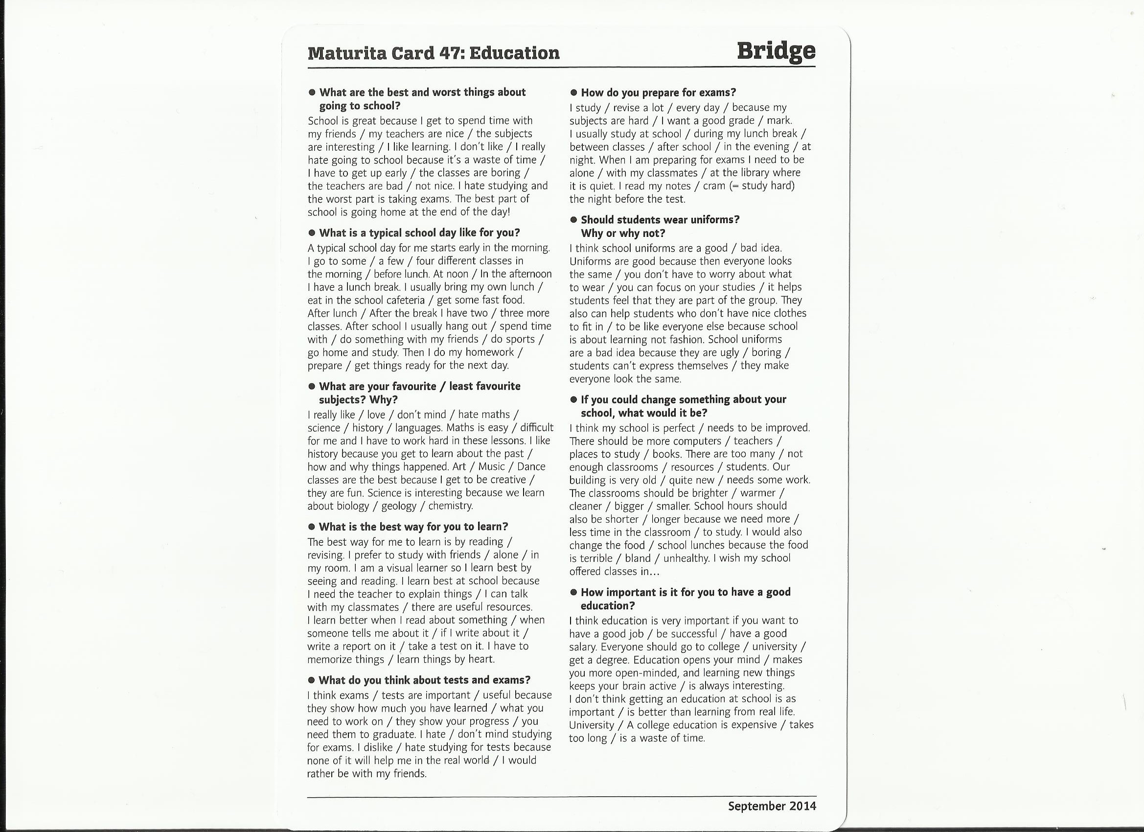 MATURITA CARDS Gažová