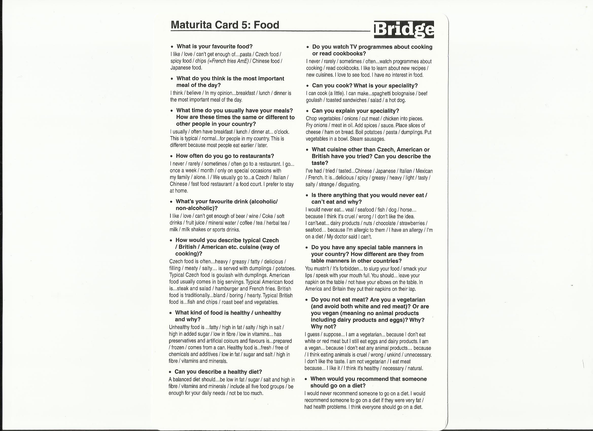 MATURITA CARDS Gažová