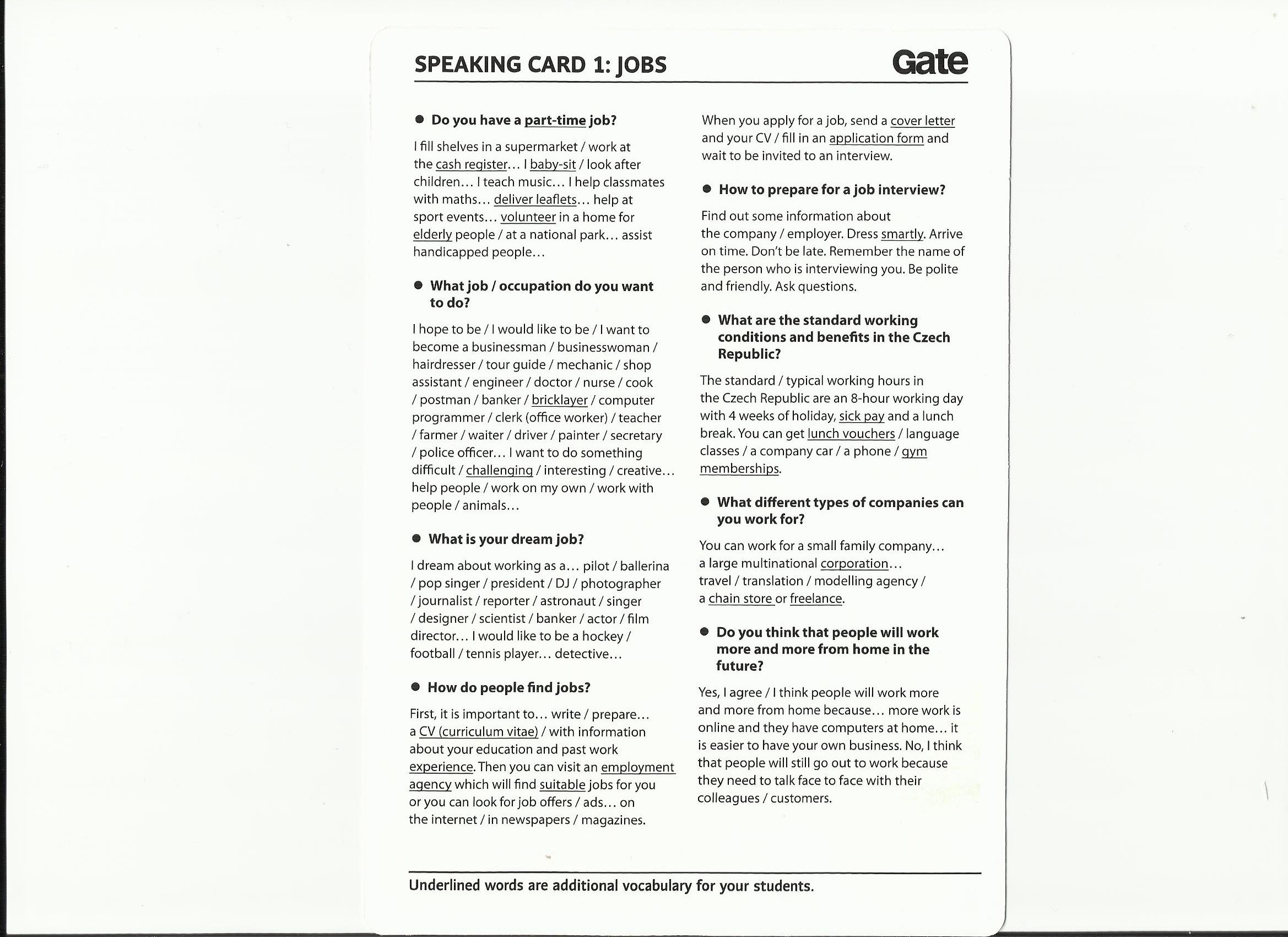 MATURITA CARDS Gažová