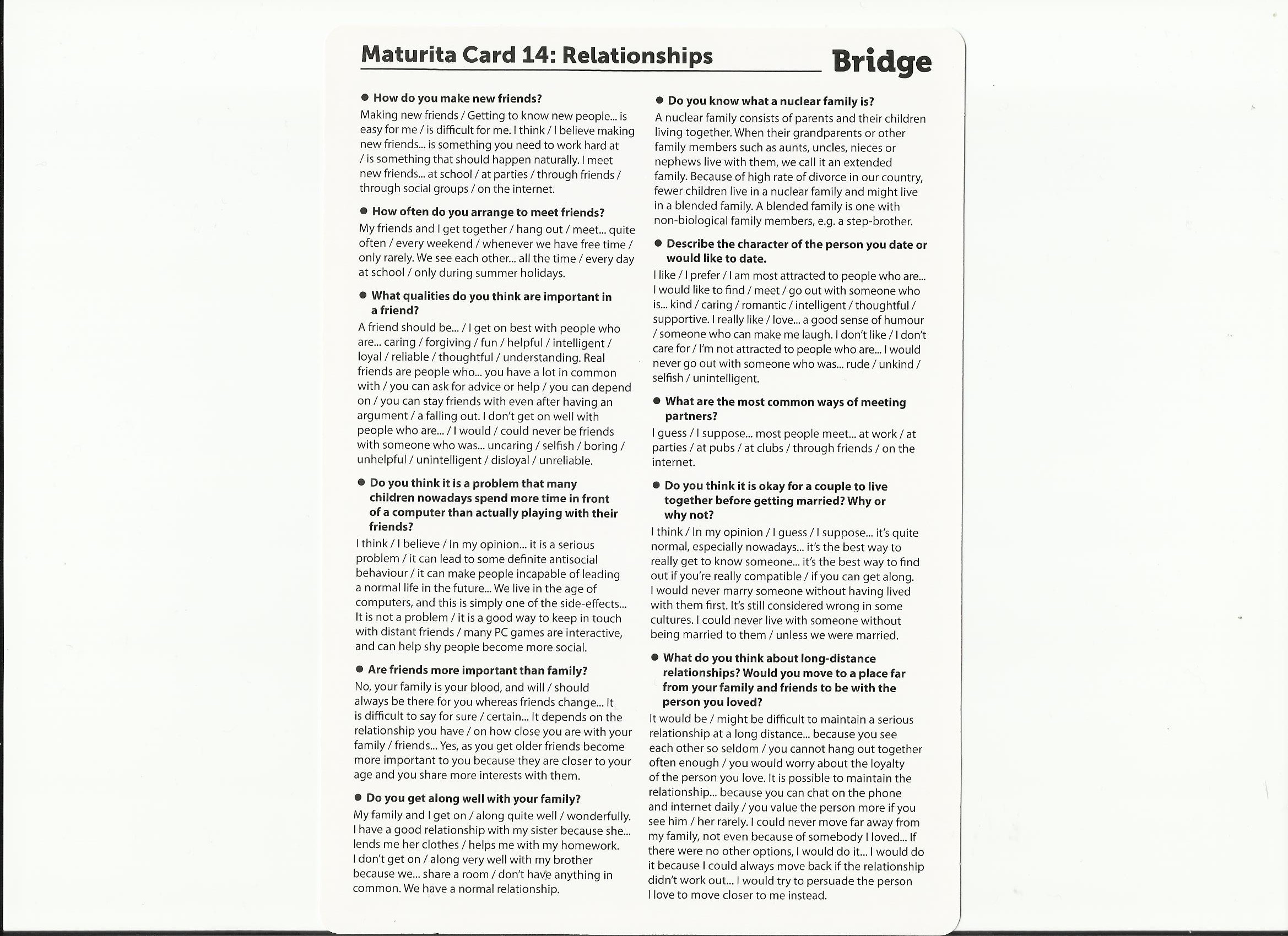 MATURITA CARDS Gažová